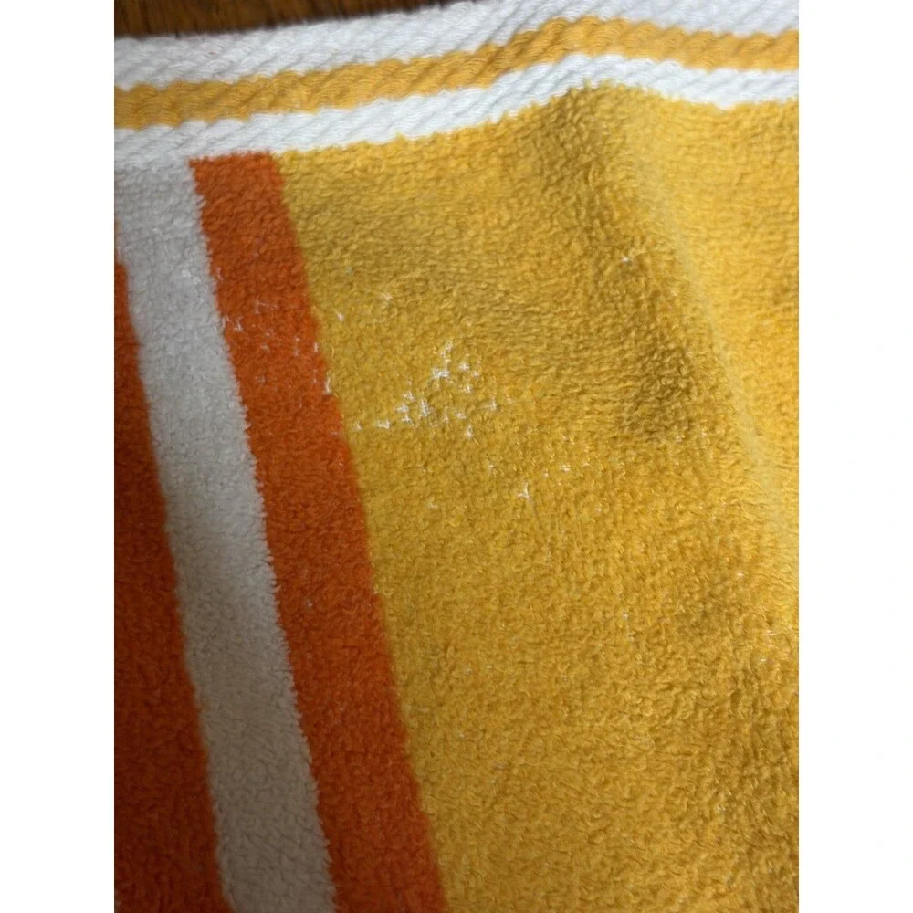Vintage Royal Terry Beach Towel Stripes Colorful Swim 80's-90's Summer